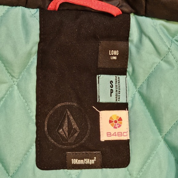 Volcom Snowboard Ski Jacket Women S Owl Insulated Mid-length Hood Zip Pockets - Picture 6 of 16